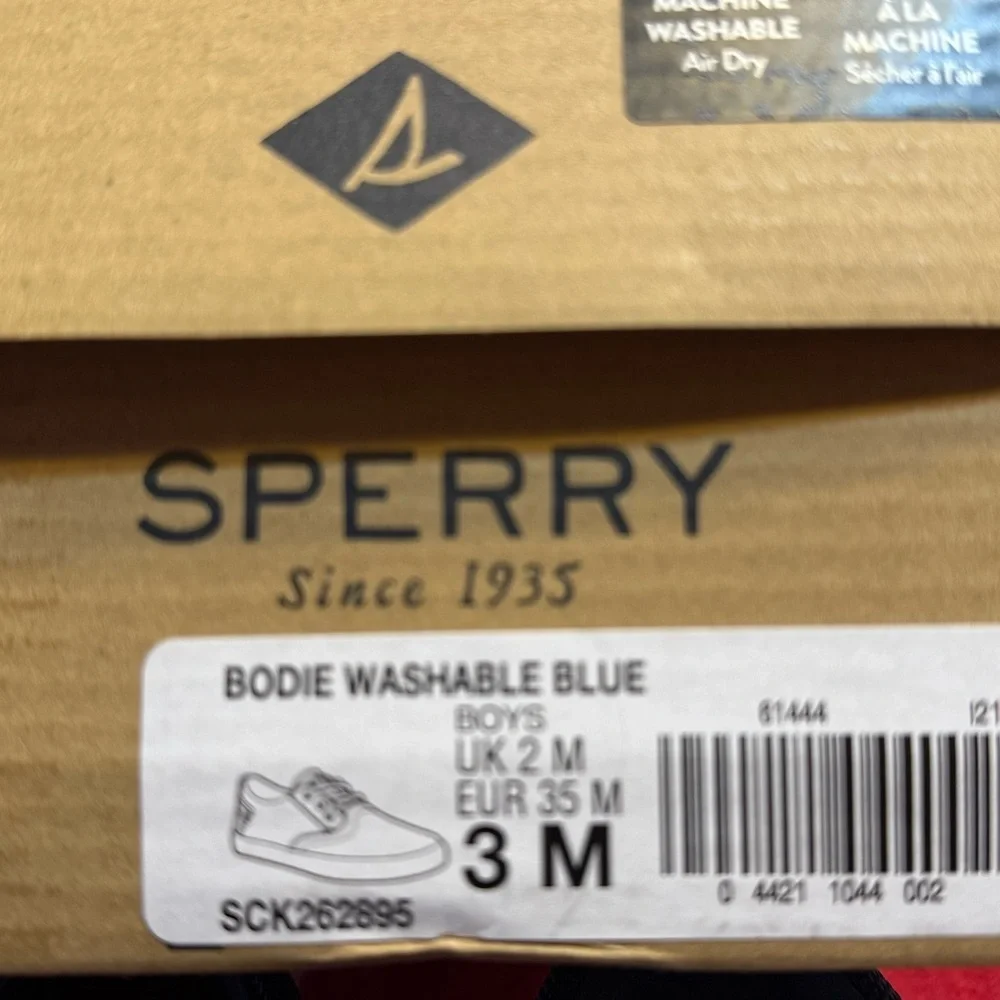 Sperry Bodie Washable Blue Boys Shoes